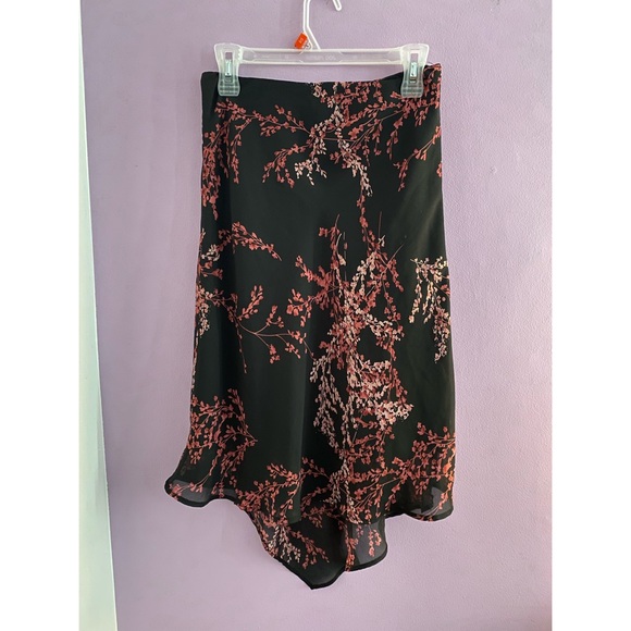 Black floral midi skirt - Picture 4 of 4